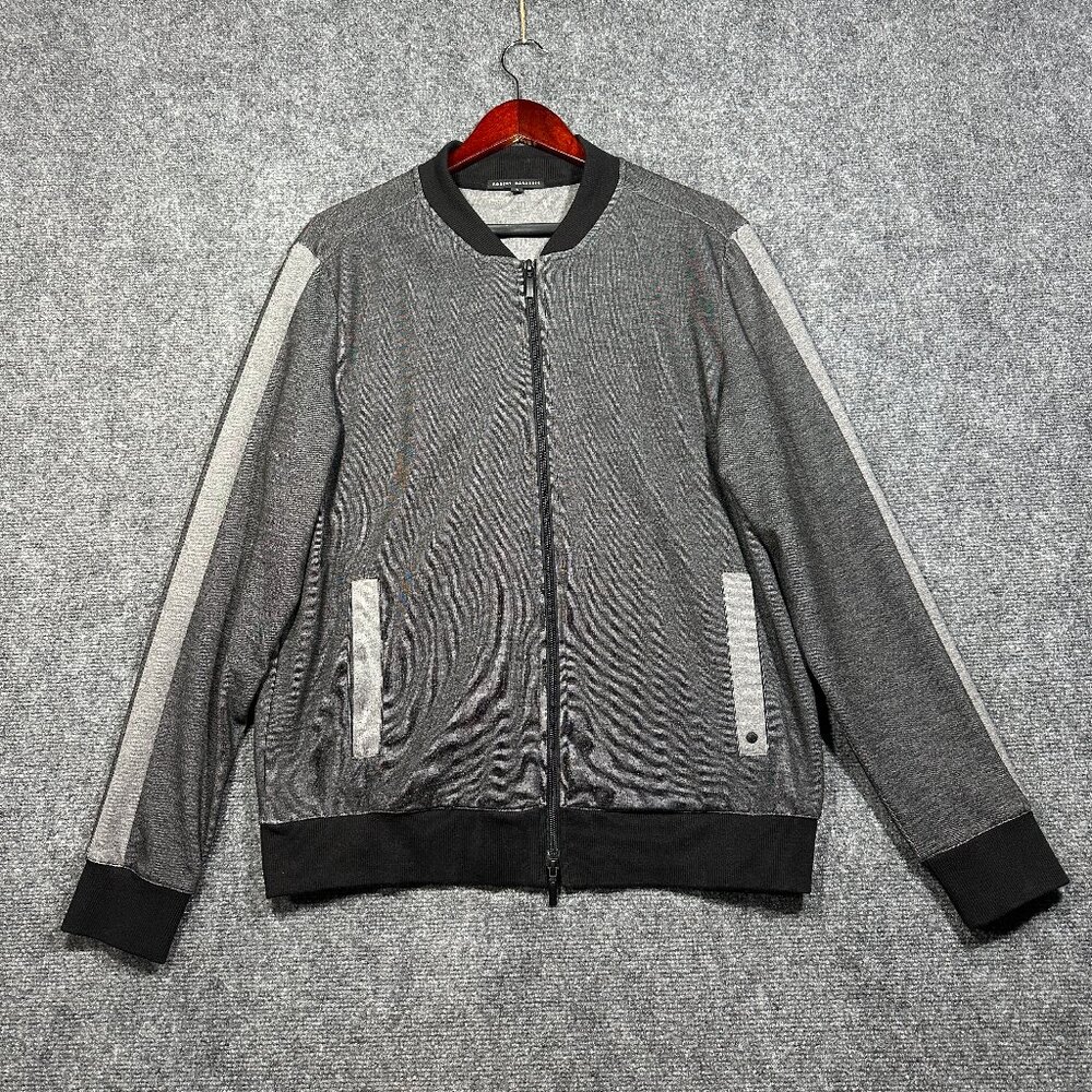 Robert Barakett Full Zip Sweatshirt Jacket Mens LargeGray Long Sleeve Pockets